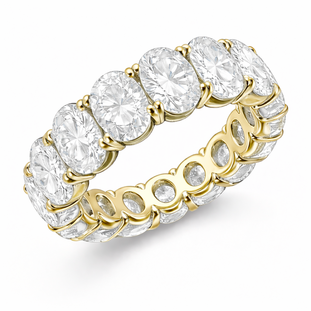 Oval Cut Eternity Band