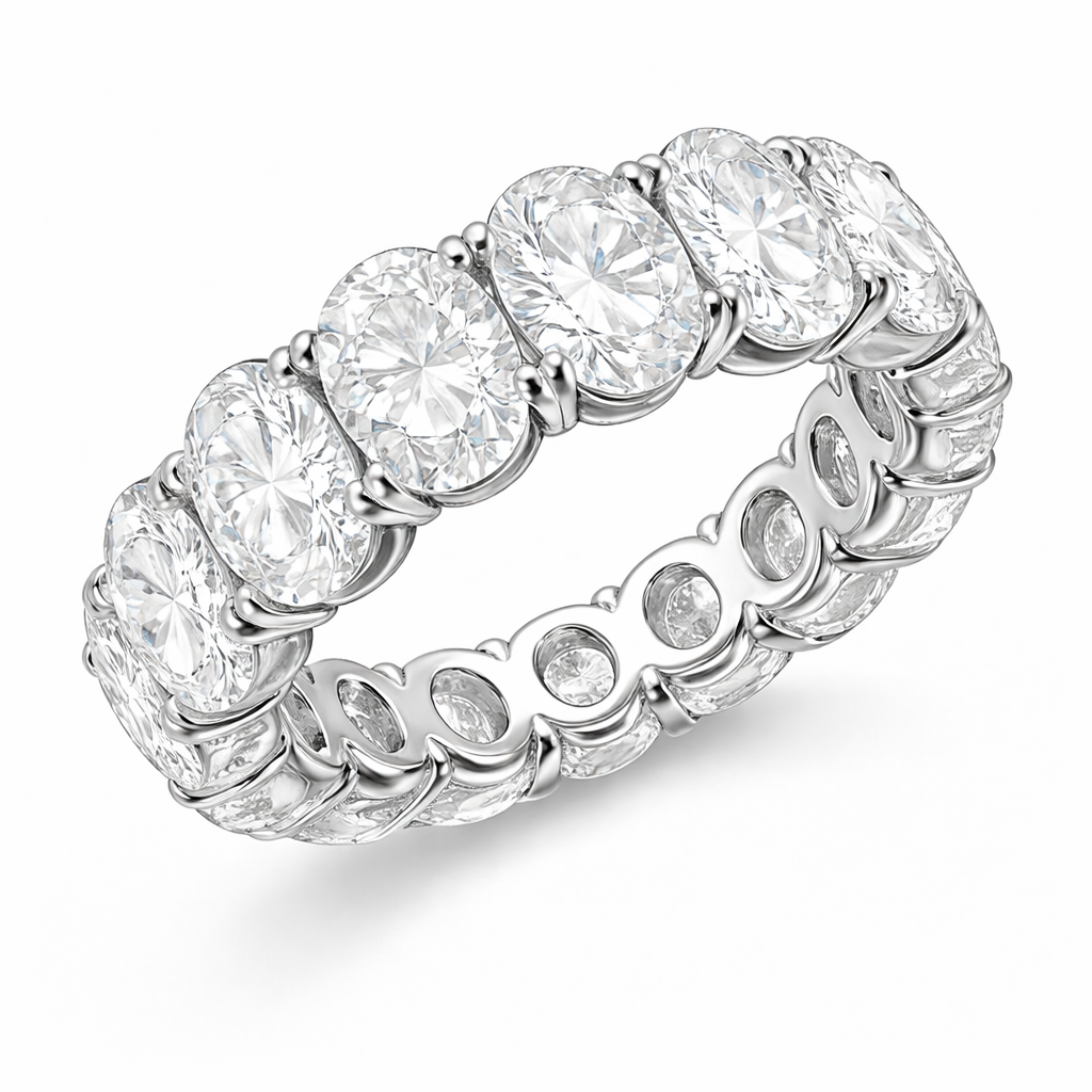 Oval Cut Eternity Band