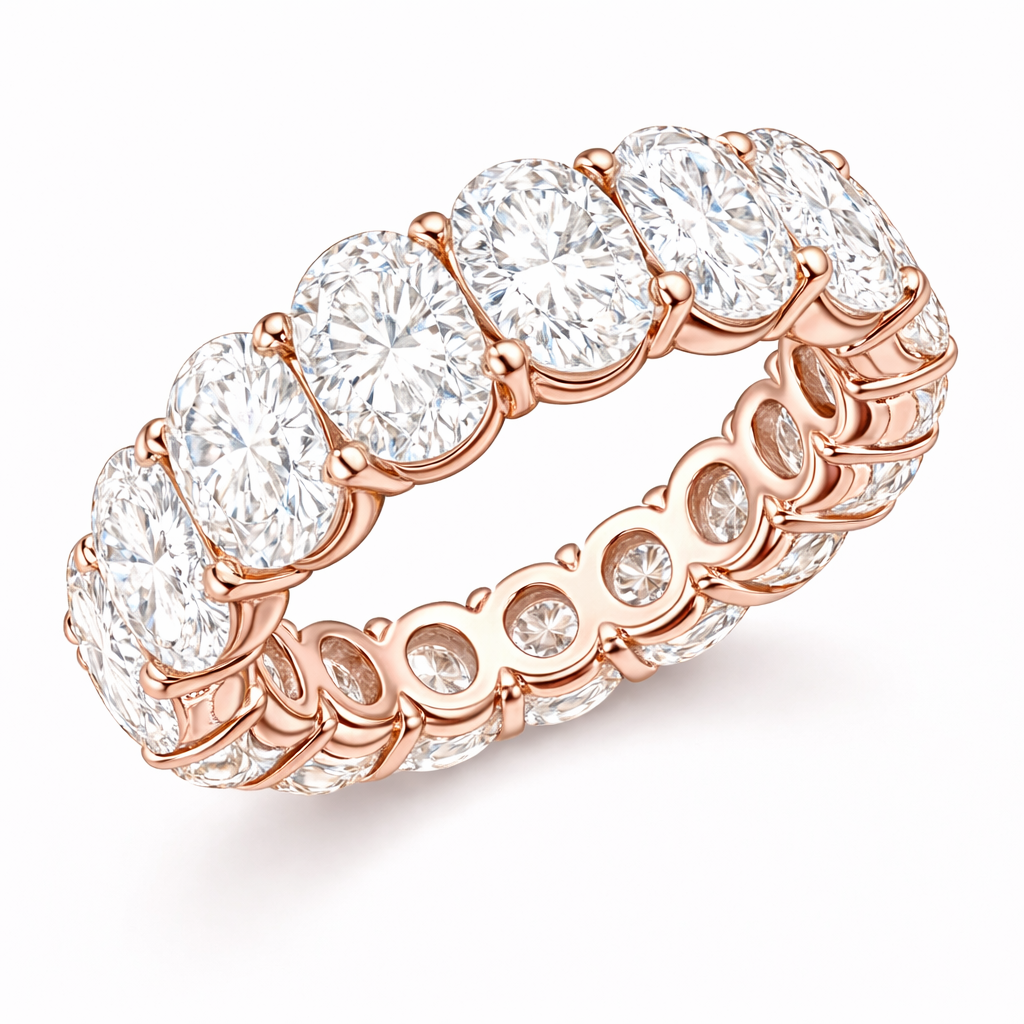Oval Cut Eternity Band