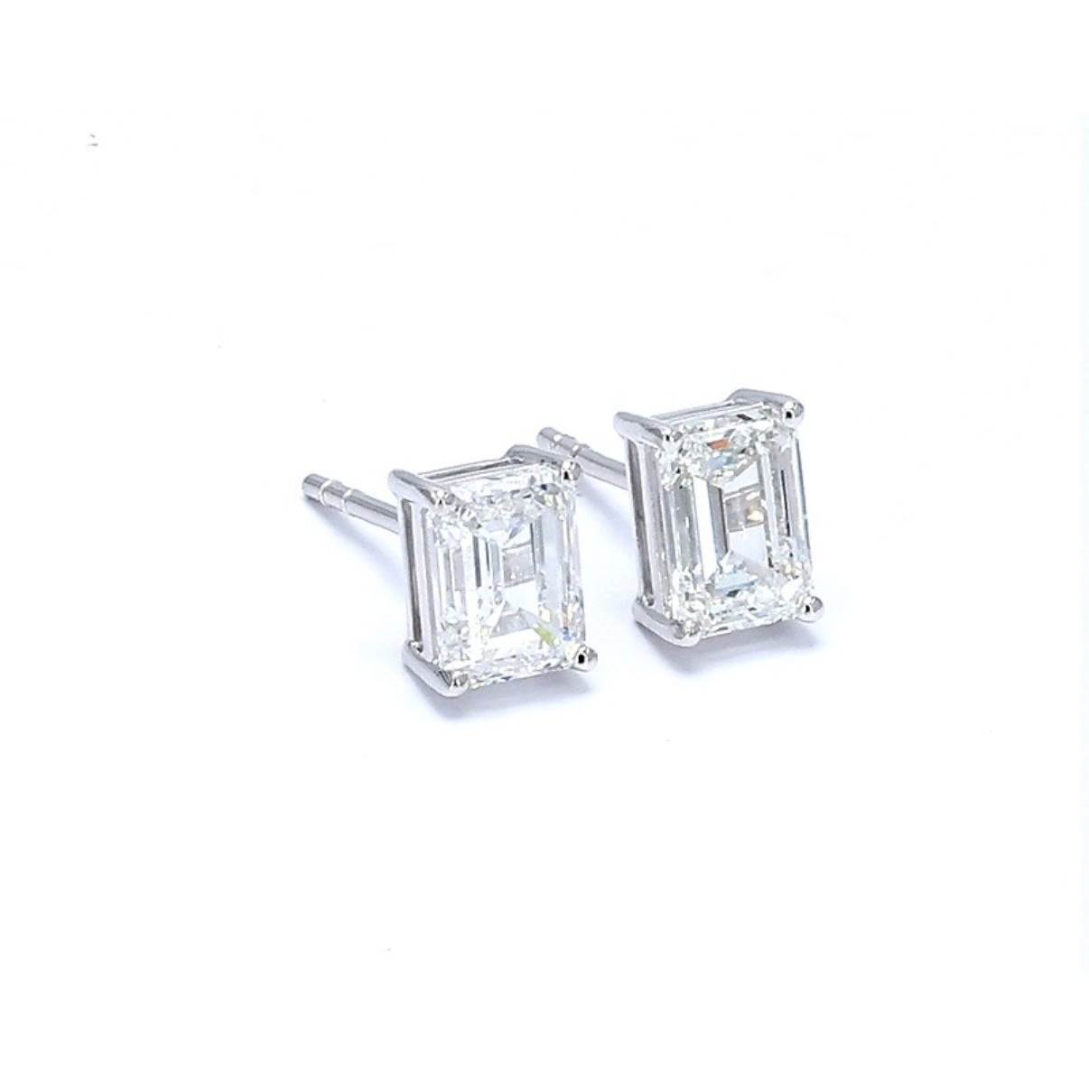 Emerald Cut Studs