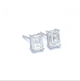 Emerald Cut Studs