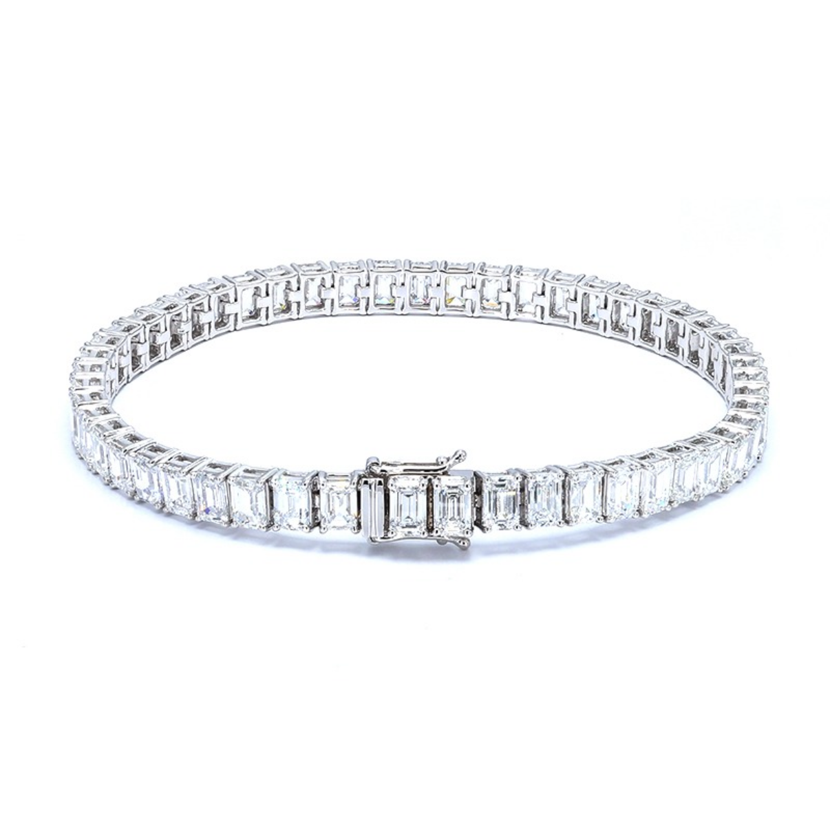 Emerald Cut Tennis Bracelet