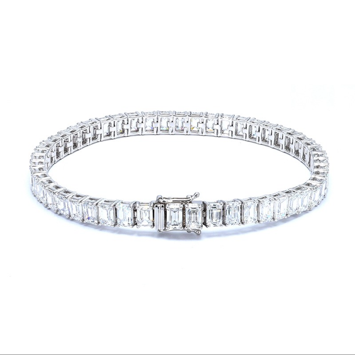 Emerald Cut Tennis Bracelet