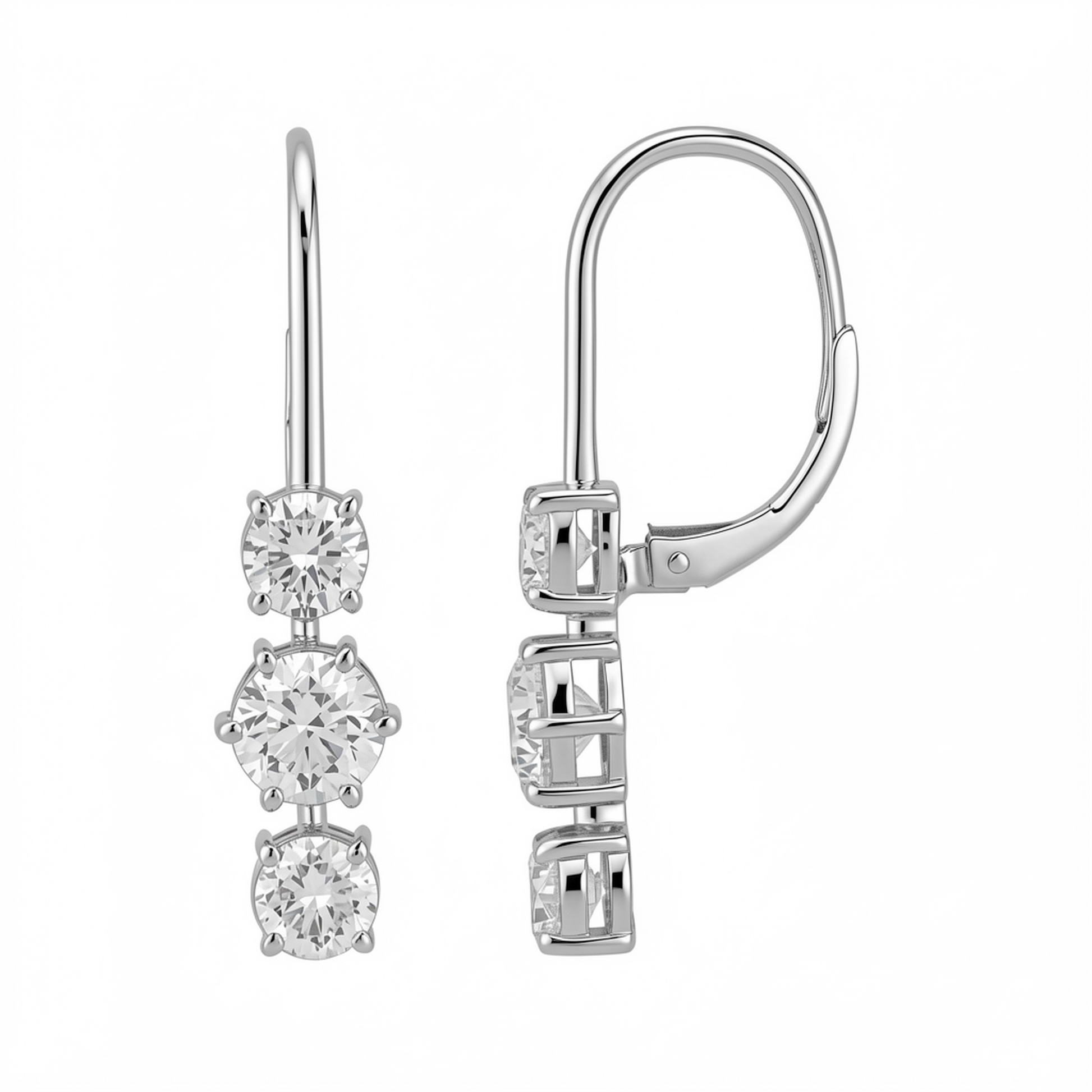 Round Drop Earrings