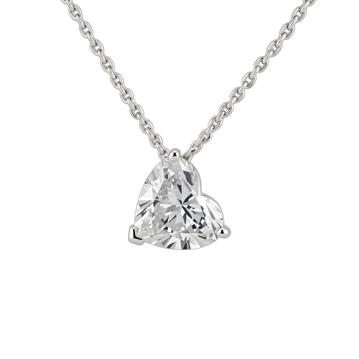 Three Prong Heart Necklace