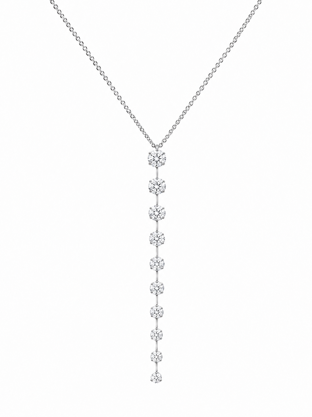 Elegant Round Drop Lariat