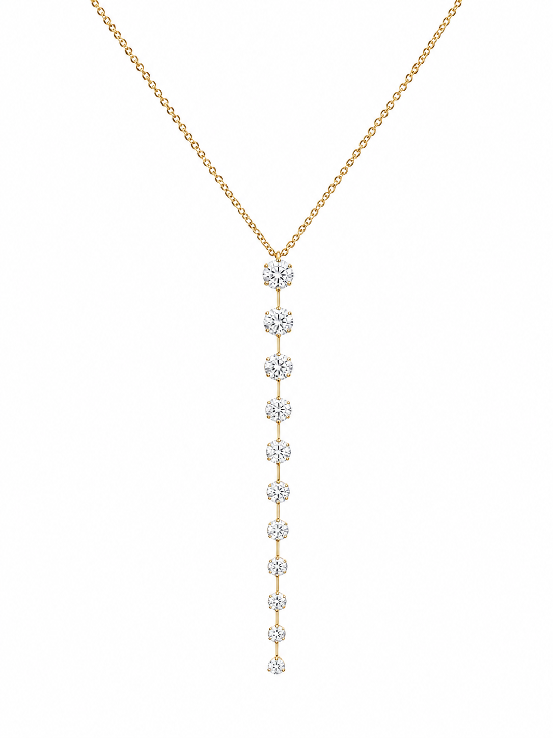 Elegant Round Drop Lariat