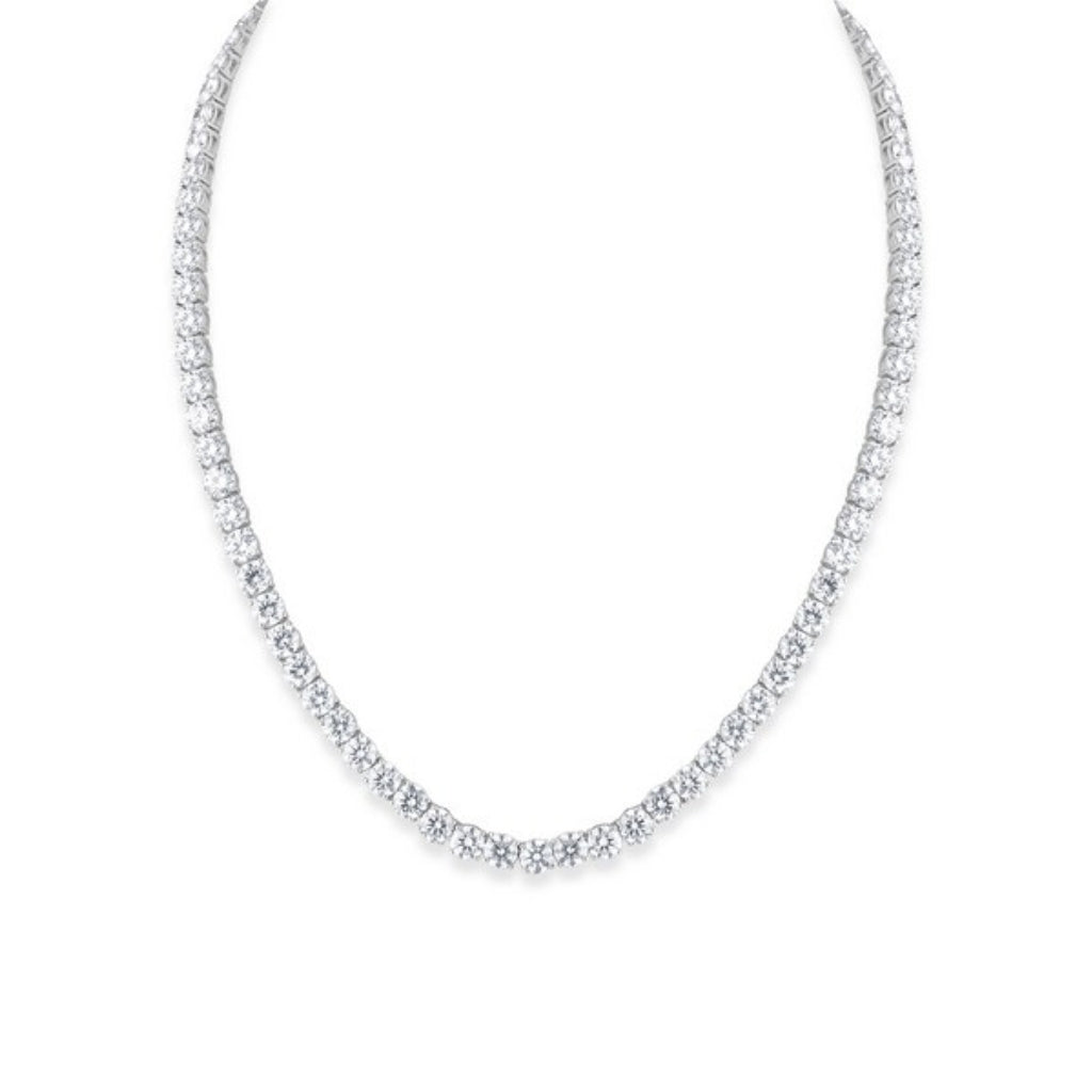 Brilliant Cut Tennis Necklace