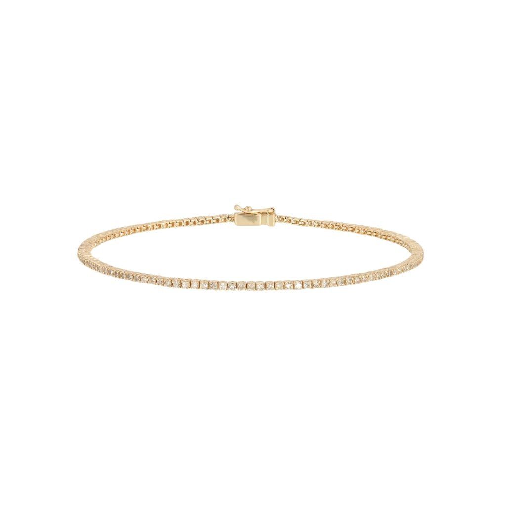 B001 Round Lab Grown Diamonds Four Prong Tennis Bracelet