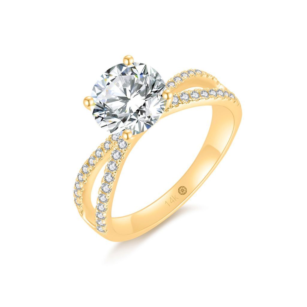 R114 Lab Grown Bridal Halo-Pave Ring