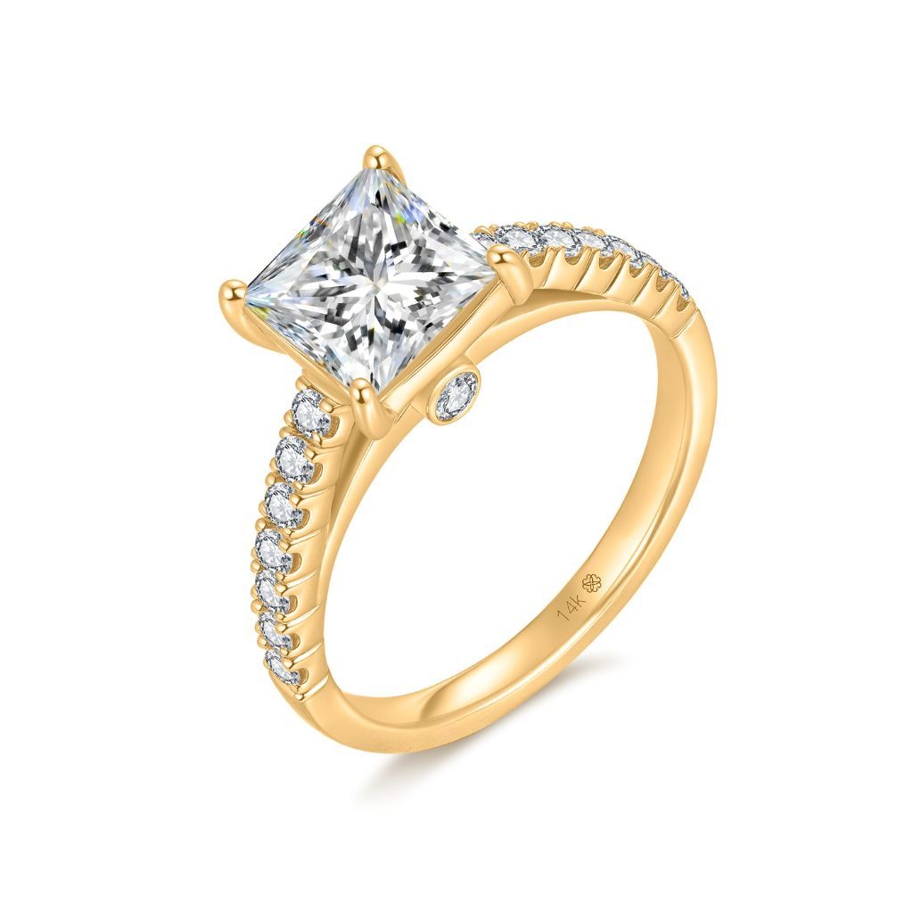 R117 Lab Grown Bridal Halo-Pave Ring
