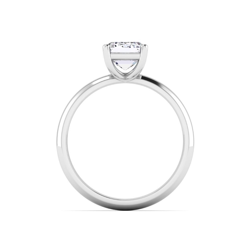 R003 Emerald Lab Grown Diamonds Solitaire Ring