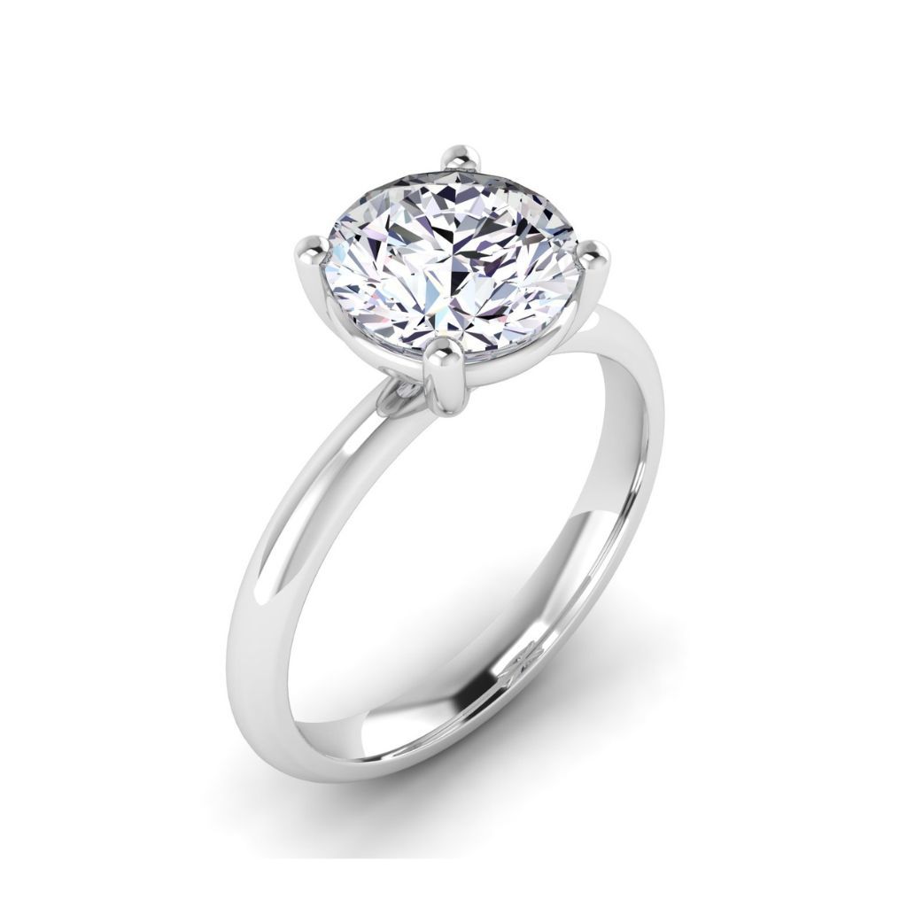 R003 Round Lab Grown Diamonds Solitaire Ring